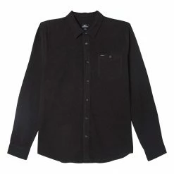 O'Neill ONeill Mens Redmond Solid Stretch Flannel Shirt