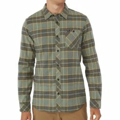 O'Neill ONeill Mens Redmond Plaid Stretch Flannel Shirt