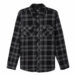 O'Neill ONeill Mens Glacier Plaid Superfleece Flannel Shirt