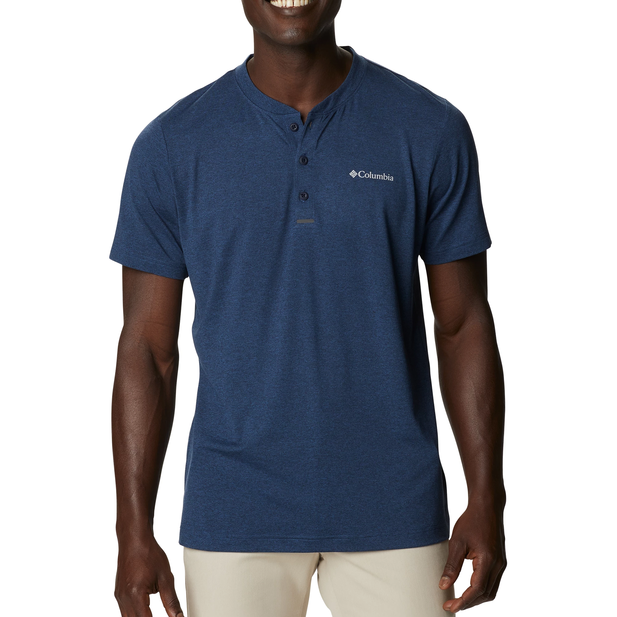 Columbia Mens Tech Trailâ„¢ Short Sleeve Henley - Image 3