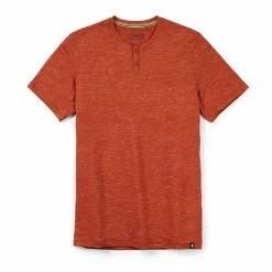 Smartwool Mens Merino Hemp Blend Short Sleeve Henley Shirt