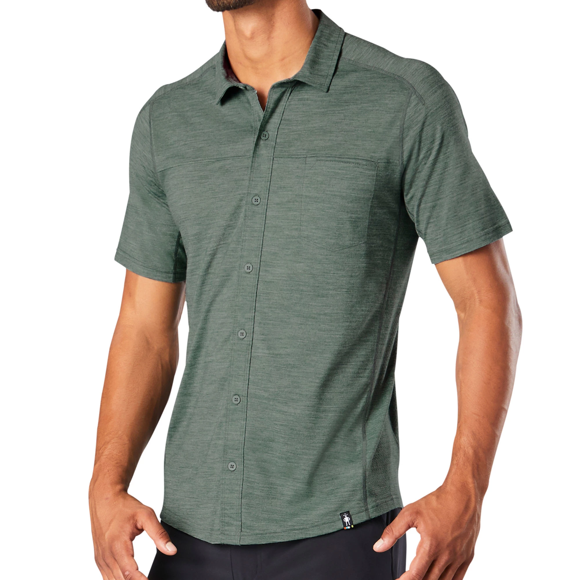 Smartwool Mens Merino Sport Short Sleeve Button Down Shirt - Image 4