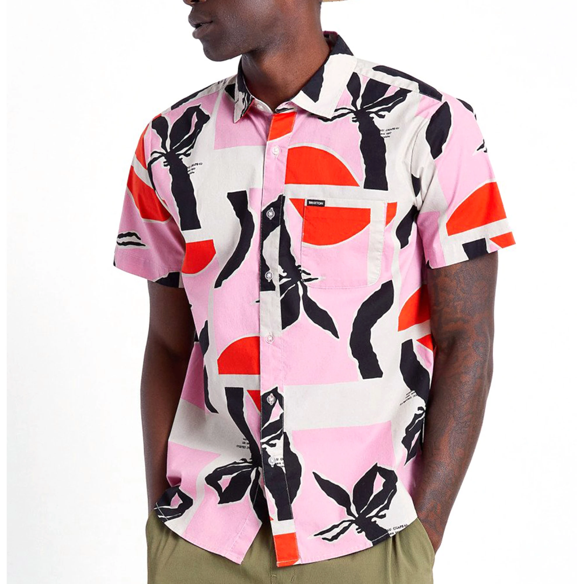 Brixton Men's Charter Print Woven Shirt - Image 2