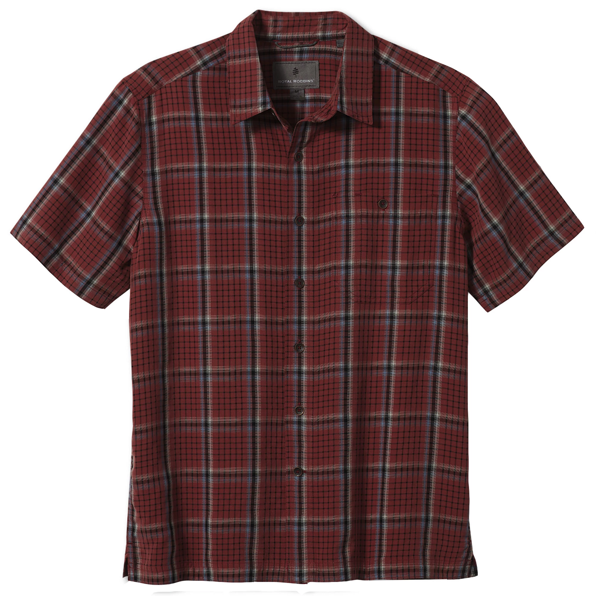 Royal Robbins Men's Mojave Dobby Plaid Short Sleeve Shirt