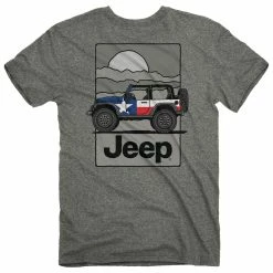 Jeep Mens Texas Flag T Shirt