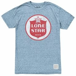 Original Retro Brand Men's Lone Star Beer Circle Logo Short Sleeve T Shirt