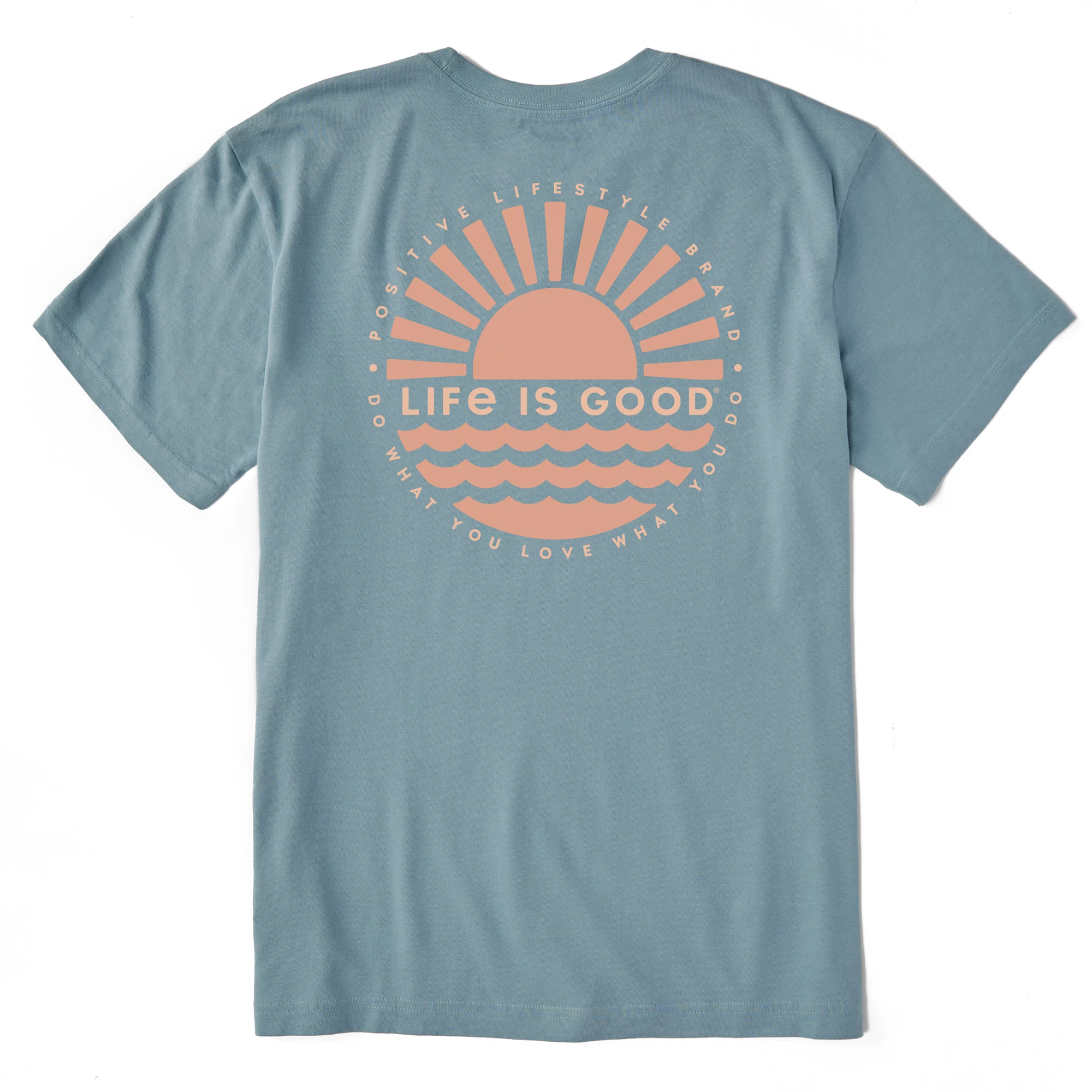 Life Is Good Mens Sunset On The Water Crusher-Lite T Shirt