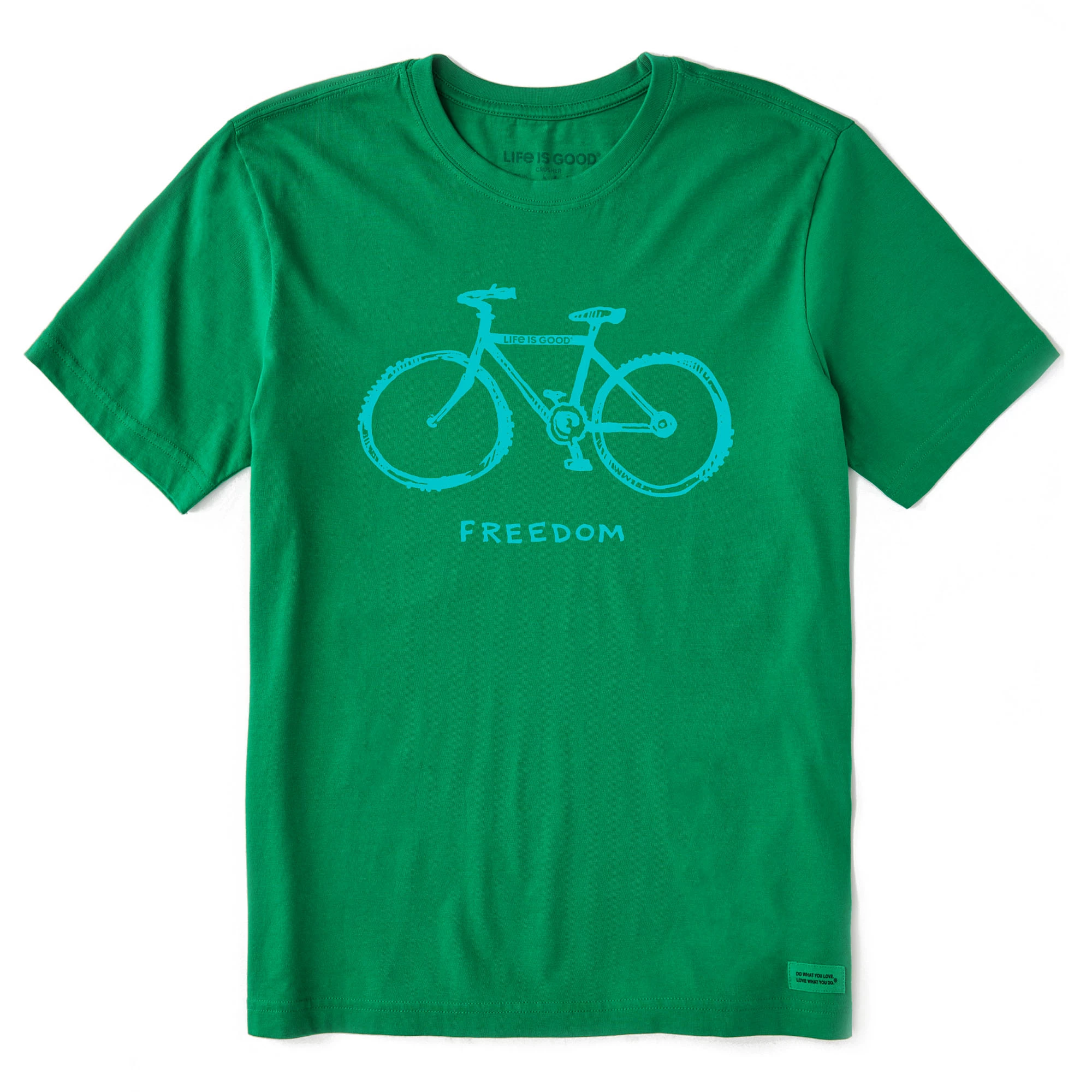 Life Is Good Mens Freedom Bike Crusher-Lite T Shirt