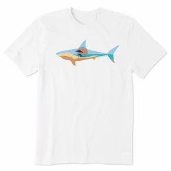 Life Is Good Mens Sharkscape Crusher-Lite T Shirt
