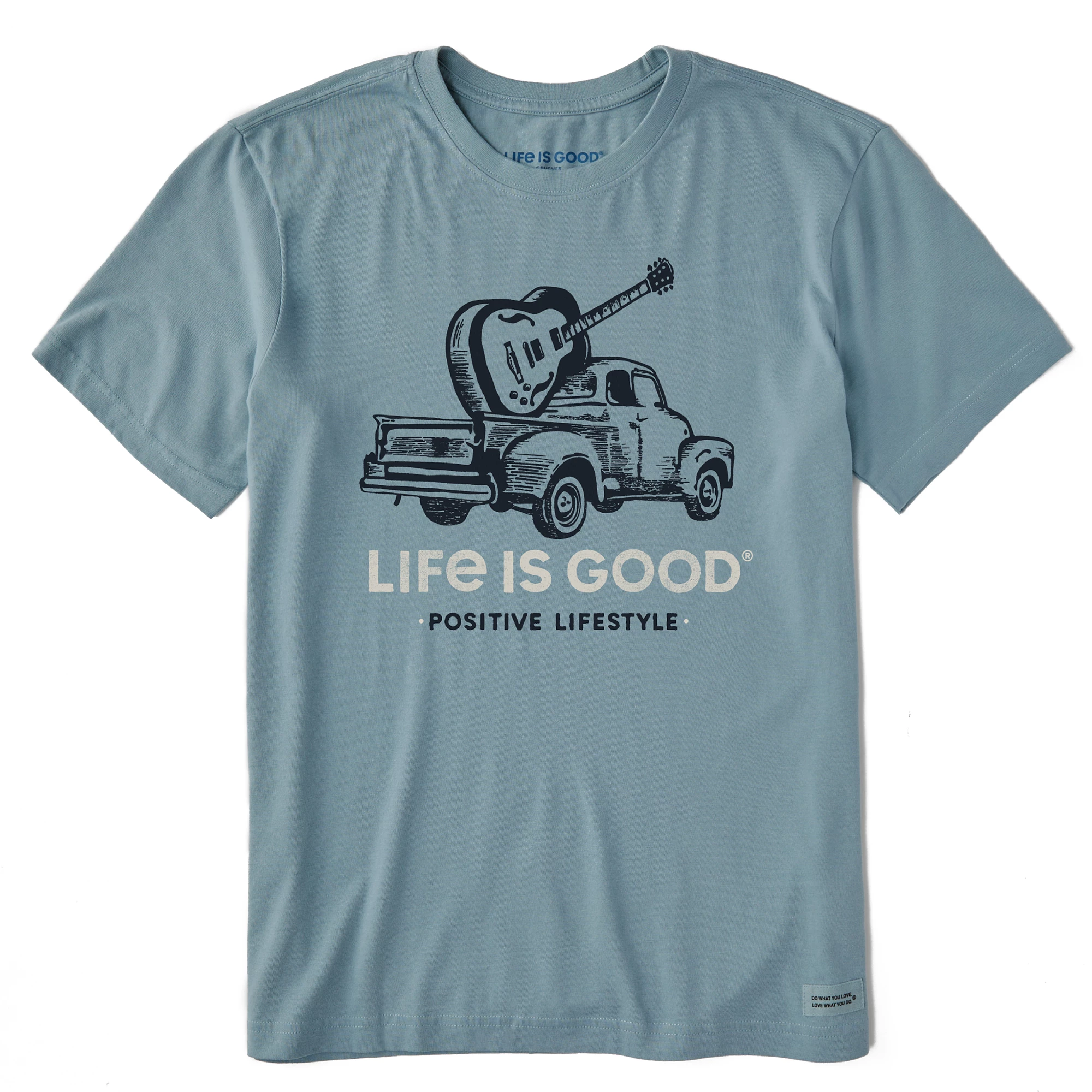 Life Is Good Mens Music Truck Crusher T Shirt