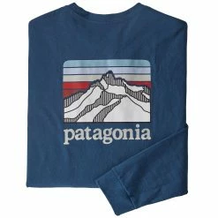Patagonia Mens Long-Sleeved Line Logo Ridge Responsibili-Tee® T Shirt