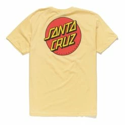 Santa Cruz Mens Classic Dot Chest Short Sleeve Regular T Shirt
