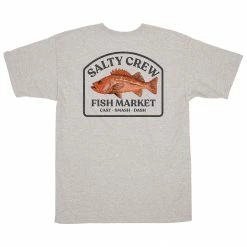 Salty Crew Mens Fish Market Athletic Heather Premium T Shirt