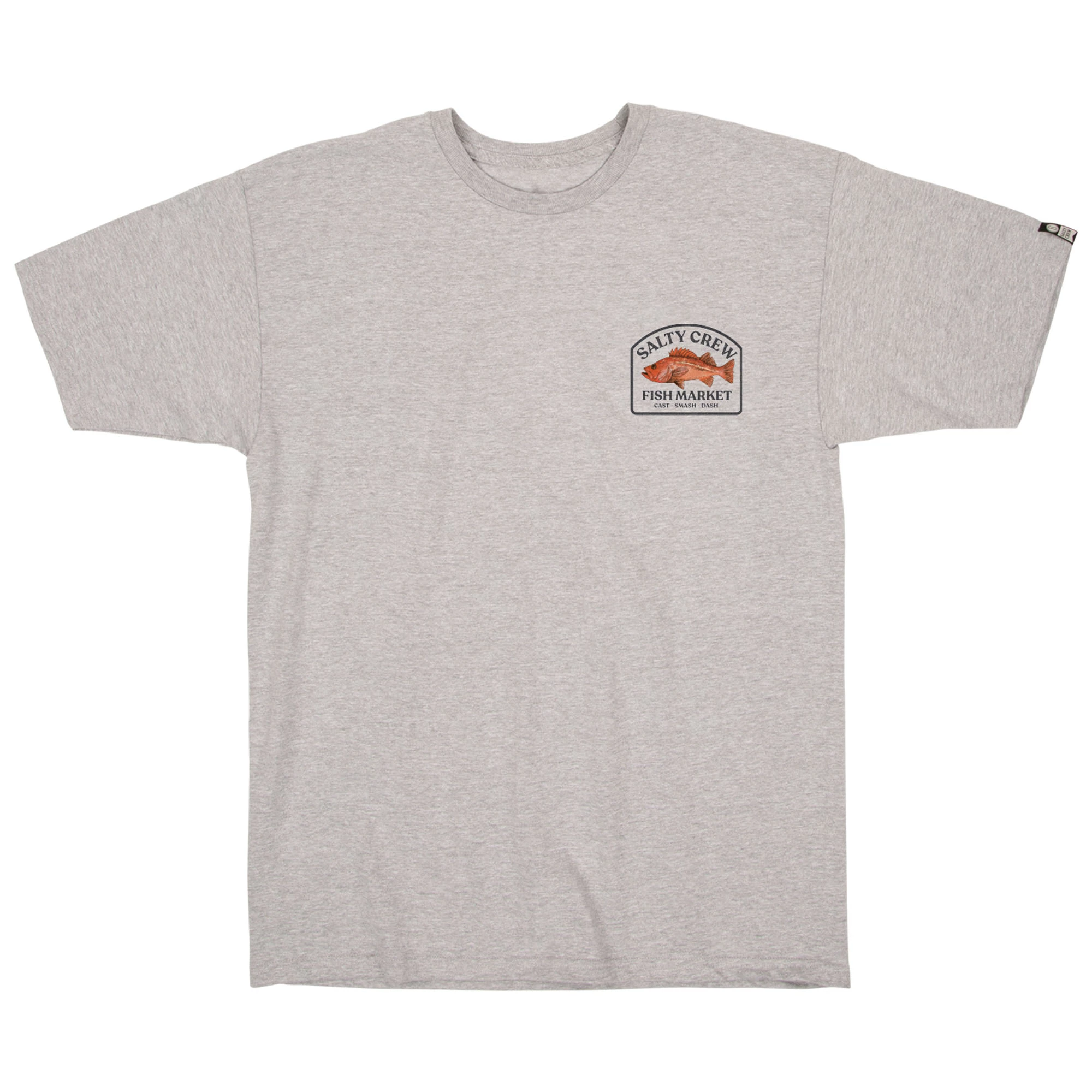 Salty Crew Mens Fish Market Athletic Heather Premium T Shirt - Image 2