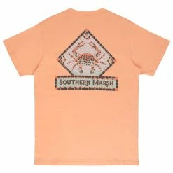 Southern Marsh Mens Mosaic Crab T Shirt