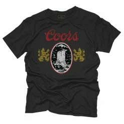 Original Retro Brand Mens Black Label Coors Beer T Shirt