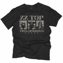 Original Retro Brand Mens Black Label ZZ Top Tres T Shirt