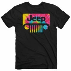Jeep Mens Tie Dye Grille T Shirt