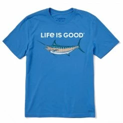 Life Is Good Mens Marlin Rendering Crusher-Lite T Shirt