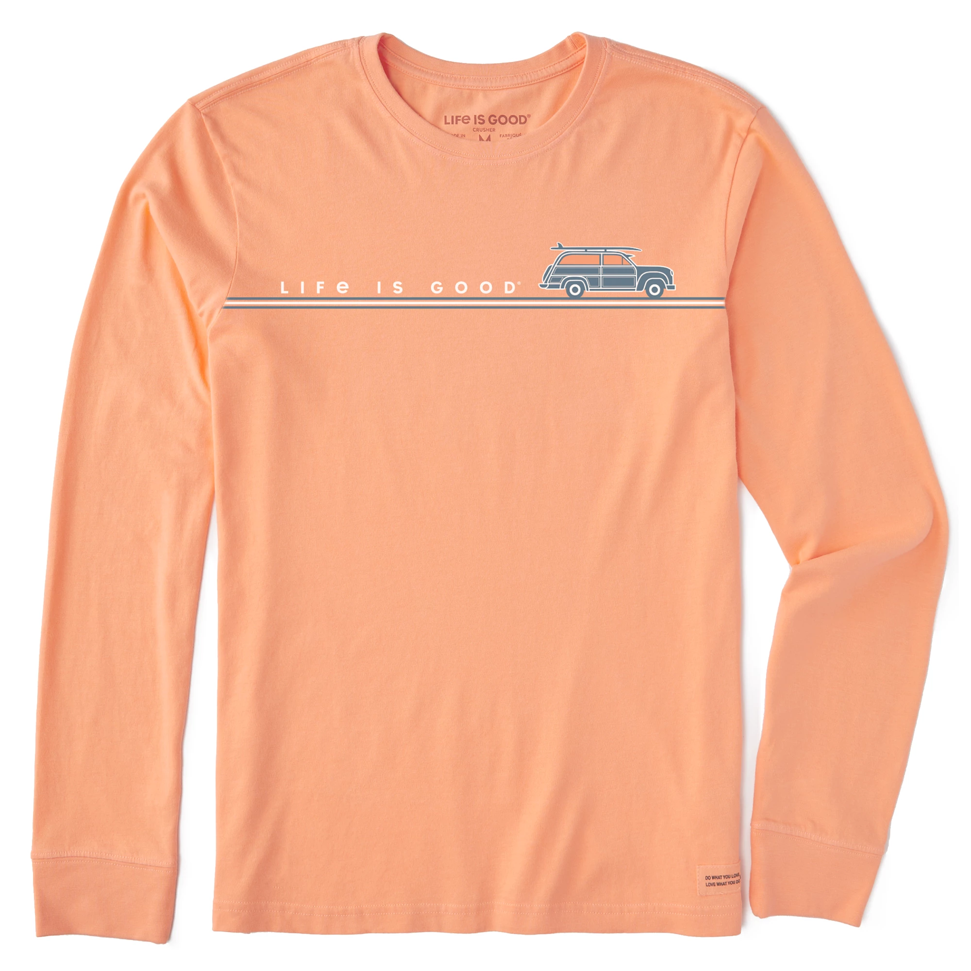 Life Is Good Mens Take Me To The Ocean Vehicle Long Sleeve Crusher-Lite T Shirt - Image 2