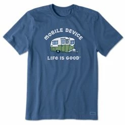 Life Is Good Men's Mobile Device RV Short Sleeve T Shirt