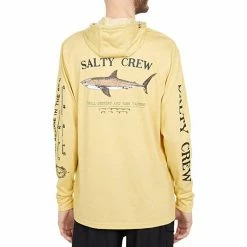 Salty Crew Mens Bruce Hood Tech Long Sleeve T Shirt
