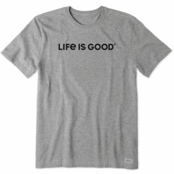 Life Is Good Men's LIG Wordmark Horizontal Crusher T Shirt