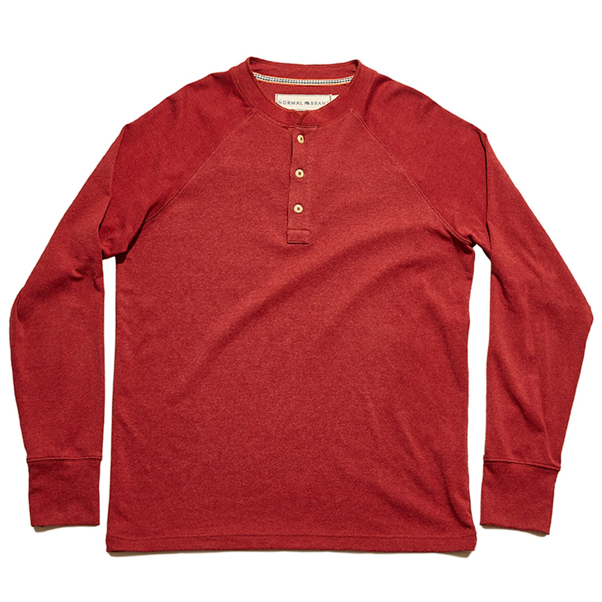 The Normal Brand Men's Long Sleeve Puremeso Henley - Image 3