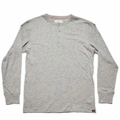 The Normal Brand Men's Slub Long Sleeve Henley Shirt
